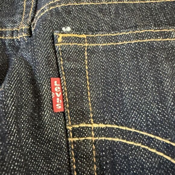 Levi’s 505 Dark Wash Jeans 28 x 28 Regular Straight Leg Denim Boys Size 16 - Picture 6 of 9